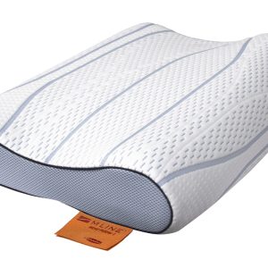 M line Wave Pillow gevormd kussen met een hoge en lage kant