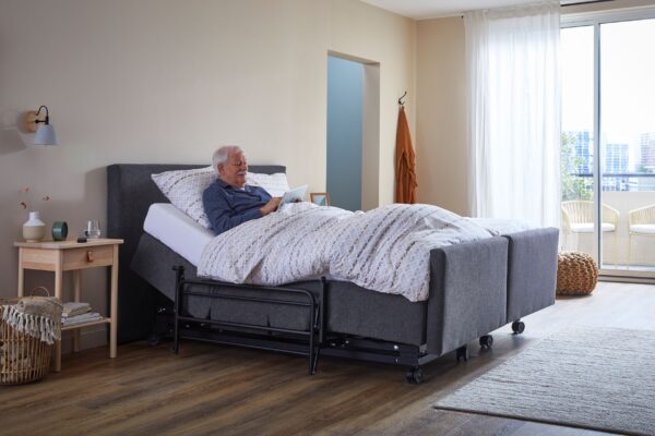 comfort boxspring deelbaar, verstelbaar in hoogte