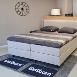 Aanbieding Eastborn GO boxspring kleur beige, vlakke uitvoering