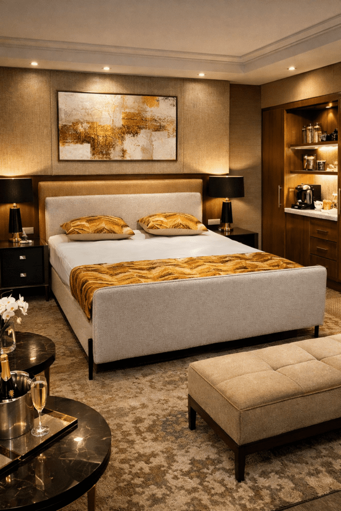 Eastborn-boxspring-plum-met-voetbord- in- de-teddy-stof-naturel Friesland